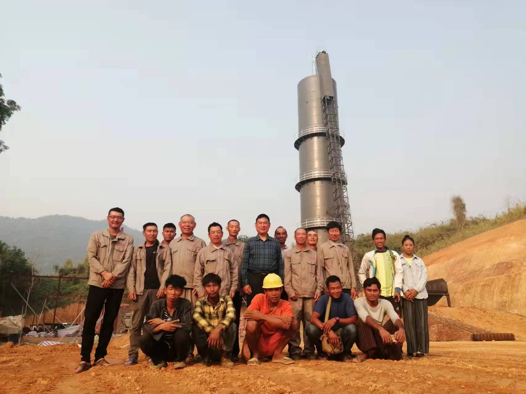 緬甸大其力200噸石灰立窯項目